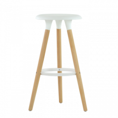 Барный стул Barneo N-19 Modern интерьерный белый в Магнитогорске - magnitogorsk.mebel24.online | фото 1