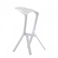 Барный стул Barneo N-227 Miura белый в Магнитогорске - magnitogorsk.mebel24.online | фото 1