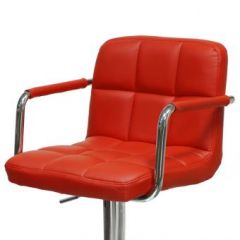Барный стул Barneo N-69 Kruger Arm Красный в Магнитогорске - magnitogorsk.mebel24.online | фото 2