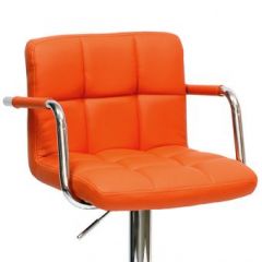 Барный стул Barneo N-69 Kruger Arm Оранжевый в Магнитогорске - magnitogorsk.mebel24.online | фото 2