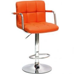 Барный стул Barneo N-69 Kruger Arm Оранжевый в Магнитогорске - magnitogorsk.mebel24.online | фото 1