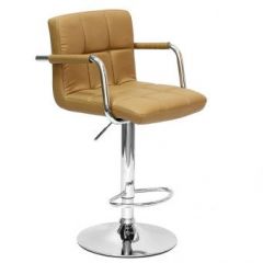 Барный стул Barneo N-69 Kruger Arm Светло-коричневый в Магнитогорске - magnitogorsk.mebel24.online | фото 1