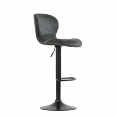 Барный стул Barneo N-86 Time / Black / VPU Dark Gray Vintage серый винтаж 970-11 в Магнитогорске - magnitogorsk.mebel24.online | фото