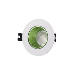 DK3061-WH+GR Встраиваемый светильник, IP 20, 10 Вт, GU5.3, LED, белый/зеленый, пластик в Магнитогорске - magnitogorsk.mebel24.online | фото 1