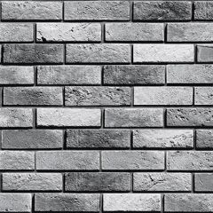 Фартук Кирпич гранж (серый) CPL пластик МДФ 6 мм в Магнитогорске - magnitogorsk.mebel24.online | фото