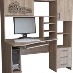 Компьютерный стол КЛ №6.0 левый (Дуб баррик) в Магнитогорске - magnitogorsk.mebel24.online | фото