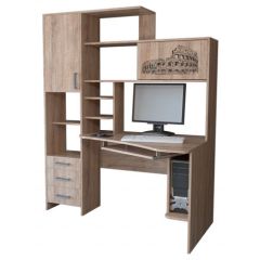Компьютерный стол КЛ №6.0 правый (Дуб баррик) в Магнитогорске - magnitogorsk.mebel24.online | фото