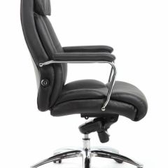 Кресло BRABIX PREMIUM "Phaeton EX-502" (кожа с компаньоном, хром, черное) 530882 в Магнитогорске - magnitogorsk.mebel24.online | фото 3