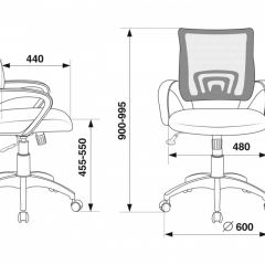 Кресло Бюрократ CH-695N/BLACK черный TW-01 черный TW-11 в Магнитогорске - magnitogorsk.mebel24.online | фото 3