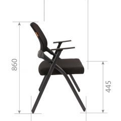 Кресло для посетителей CHAIRMAN NEXX (ткань стандарт черный/сетка DW-01) в Магнитогорске - magnitogorsk.mebel24.online | фото 7
