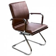 Кресло для посетителя Бюрократ CH-993-Low-V/Brown коричневый в Магнитогорске - magnitogorsk.mebel24.online | фото