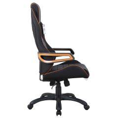 Кресло компьютерное BRABIX Techno Pro GM-003 (ткань черное/серое, вставки оранжевые) 531813 в Магнитогорске - magnitogorsk.mebel24.online | фото 3