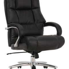 Кресло офисное BRABIX PREMIUM "Bomer HD-007" (рециклированная кожа, хром, черное) 531939 в Магнитогорске - magnitogorsk.mebel24.online | фото 1