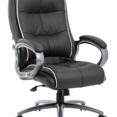 Кресло офисное BRABIX PREMIUM "Strong HD-009" (экокожа черная, ткань серая) 531945 в Магнитогорске - magnitogorsk.mebel24.online | фото