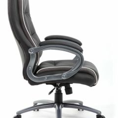 Кресло офисное BRABIX PREMIUM "Strong HD-009" (экокожа черная, ткань серая) 531945 в Магнитогорске - magnitogorsk.mebel24.online | фото 3
