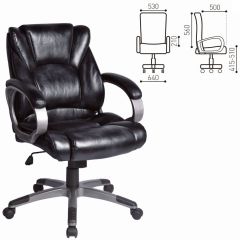 Кресло офисное BRABIX "Eldorado EX-504", экокожа, черное, 530874 в Магнитогорске - magnitogorsk.mebel24.online | фото 3