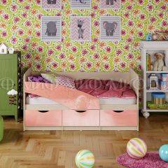 Кровать Бабочки (Розовый металлик) 1600 в Магнитогорске - magnitogorsk.mebel24.online | фото 1