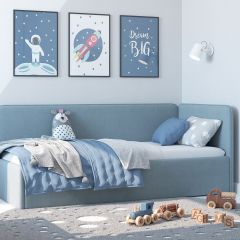 Кровать-диван Leonardo 180*80 (Голубой) в Магнитогорске - magnitogorsk.mebel24.online | фото 5