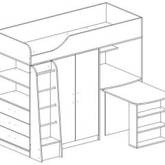 КАПРИЗ-8 Кровать 800 двухъярусная без рисунка в Магнитогорске - magnitogorsk.mebel24.online | фото