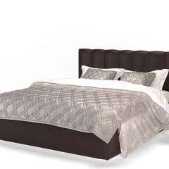 Кровать Элен 1600 + основание с ПМ (Лесмо brown) коричневый в Магнитогорске - magnitogorsk.mebel24.online | фото 1