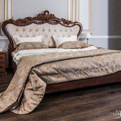 Кровать с мягким изголовьем Афина 1600 (караваджо) в Магнитогорске - magnitogorsk.mebel24.online | фото