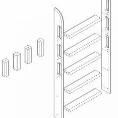 Кровать Сонечка 2-х ярусная (модульная) в Магнитогорске - magnitogorsk.mebel24.online | фото 12