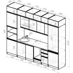 Кухонный гарнитур Амели люкс 3000 мм в Магнитогорске - magnitogorsk.mebel24.online | фото 2