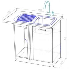 Кухонный гарнитур Лариса прайм 1 1200х1400 мм в Магнитогорске - magnitogorsk.mebel24.online | фото 15