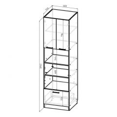Кухонный гарнитур Ноктюрн оптима 1800х2400 мм в Магнитогорске - magnitogorsk.mebel24.online | фото 11