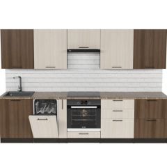 Кухонный гарнитур Яшма 3000 мм в Магнитогорске - magnitogorsk.mebel24.online | фото 3