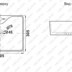 Раковина MELANA MLN-7291X в Магнитогорске - magnitogorsk.mebel24.online | фото 2
