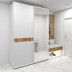 Шкаф-купе 1400 серии SOFT D6+D4+B2+PL2 (2 ящика+1штанга+1 полка) профиль «Капучино» в Магнитогорске - magnitogorsk.mebel24.online | фото 4