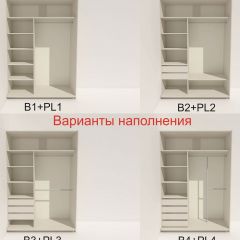Шкаф-купе 1400 серии SOFT D6+D4+B2+PL2 (2 ящика+1штанга+1 полка) профиль «Капучино» в Магнитогорске - magnitogorsk.mebel24.online | фото 7