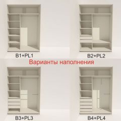 Шкаф-купе 1600 серии SOFT D6+D6+B2+PL3 (2 ящика+2штанги) профиль «Капучино» в Магнитогорске - magnitogorsk.mebel24.online | фото 6