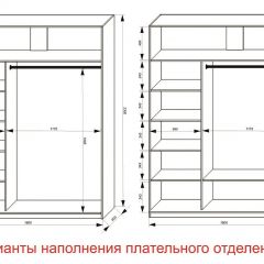 Шкаф-купе 1800 серии SOFT D1+D3+B2+PL1 (2 ящика+1штанга) профиль «Графит» в Магнитогорске - magnitogorsk.mebel24.online | фото 6