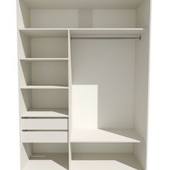 Шкаф-купе 1800 серии SOFT D6+D4+B2+PL2 (2 ящика+1штанга+1 полка) профиль «Капучино» в Магнитогорске - magnitogorsk.mebel24.online | фото 2
