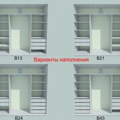Шкаф-купе 2250 серии SILVER S3+S1+S4 B22+PL3 (по 2 ящика лев/прав+2 штанги) профиль «Серебро» в Магнитогорске - magnitogorsk.mebel24.online | фото 5