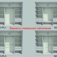 Шкаф-купе 2250 серии SILVER S3+S1+S4 B22+PL3 (по 2 ящика лев/прав+2 штанги) профиль «Серебро» в Магнитогорске - magnitogorsk.mebel24.online | фото 6