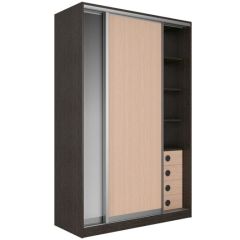 Шкаф-купе Рене 1500 вариант 3 (ЛДСП/Зеркало) в Магнитогорске - magnitogorsk.mebel24.online | фото 4