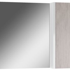 Шкаф-зеркало Uno 80 Дуб серый левый/правый Домино (DU1504HZ) в Магнитогорске - magnitogorsk.mebel24.online | фото