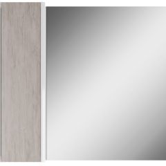 Шкаф-зеркало Uno 80 Дуб серый левый/правый Домино (DU1504HZ) в Магнитогорске - magnitogorsk.mebel24.online | фото 2
