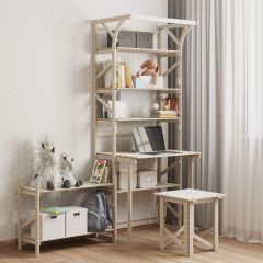 Стеллаж+стол со стойкой Конструктор Арт.СRСт2-1 в Магнитогорске - magnitogorsk.mebel24.online | фото 4