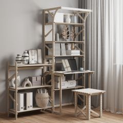 Стеллаж+стол со стойкой Конструктор Арт.СRСт2-1 в Магнитогорске - magnitogorsk.mebel24.online | фото 6