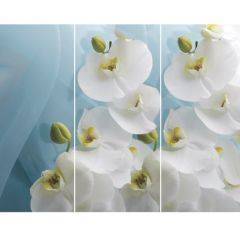 Стол Бостон-3 (Белая Орхидея) 1100/1420*700, опора Брифинг в Магнитогорске - magnitogorsk.mebel24.online | фото 2