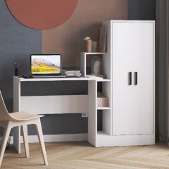 Стол компьютерный СКМ-1 ЛДСП Белый в Магнитогорске - magnitogorsk.mebel24.online | фото
