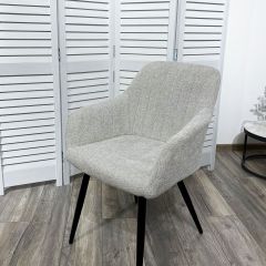 Стул BRANDY WZ2042-19 галечный серый фактурный велюр/ черный каркас М-City в Магнитогорске - magnitogorsk.mebel24.online | фото 5