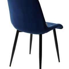 Стул CHIC BLUVEL-86 NAVY BLUE / черный каркас М-City в Магнитогорске - magnitogorsk.mebel24.online | фото 3