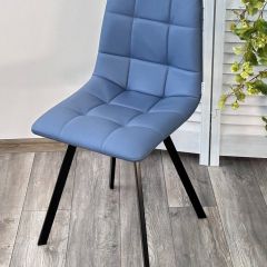 Стул CHILLI-Q SQUARE Oracul 795 Синий, экокожа PU / черный каркас, М-City в Магнитогорске - magnitogorsk.mebel24.online | фото 4