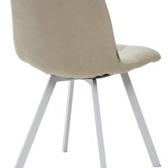 Стул CHILLI SQUARE UF860-01B бежевый, ткань/ белый каркас М-City в Магнитогорске - magnitogorsk.mebel24.online | фото 2