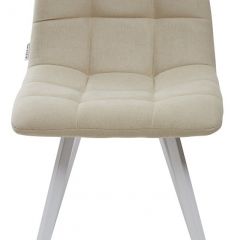 Стул CHILLI SQUARE UF860-01B бежевый, ткань/ белый каркас М-City в Магнитогорске - magnitogorsk.mebel24.online | фото 3